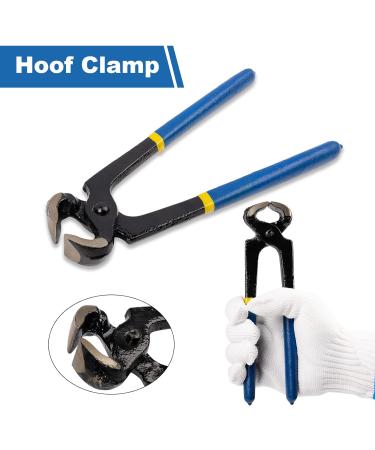 capuca Farrier Tools Horse Hoof Trimmers - 14PCS Goat Hoof Trimmers Kit 8 Inch Hoof Rasp Nippers Pick Knife Cutter Buffer Hammer Brushes with Hoof Knife Sharpener for Pigs Silver-14 PCS - Buy Online on SooperMarket.com