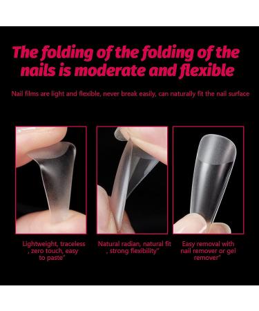 500pcs Short Coffin Fake Nails - Soft Gel Full Cover Nail Tips for Salons and DIY Nail Art - 12 Sizes - Buy Online on SooperMarket.com