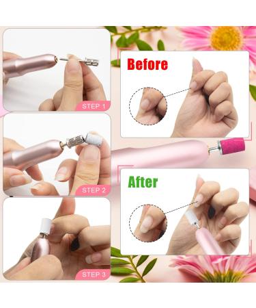 100Pcs 240 Grit Nail Sanding Bands for Nail Drill Set - Fine Grit Nail Sanding Bands with 3/32 Nail Bit for Manicure & Pedicure - Buy Online on SooperMarket.com