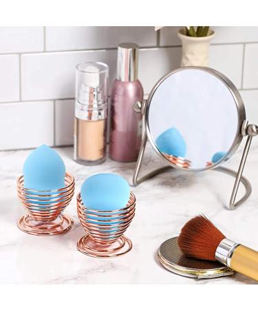 Premium 8-Piece Make-Up Sponge Set | Multicolored Beauty Sponges & Pumpkin-Shaped Drying Stand for Flawless Application - Buy Online on SooperMarket.com