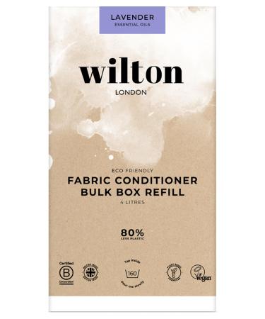 Wilton London Lavender Fabric Conditioner Refills - 160 Washes - Plant-based & Biodegradable Softner - 100% Recyclable - Less Plastic - Essential Oils - Made in UK - 4L