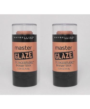 2 Pack Maybelline LE Master Glaze FaceStudio Bronzer 220 Bronzed Blonde