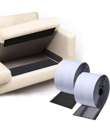 TEUVO Couch Cushion Non Slip Pads to Keep Couch Cushions from Sliding  Hook and Loop Tape with Adhesive for Smooth Surfaces  2m Long and 11cm Wide Tape with Adhesive 11 CM * 2M