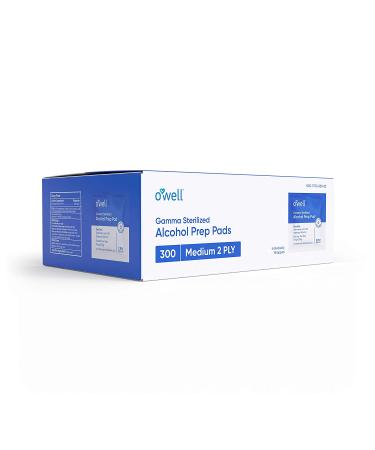 Alcohol Wipes 300 Count | Sterile Alcohol Prep Pads - Individually Wrapped - 2-Ply Antiseptic | Ideal for First Aid Kits | 300 Surgical Alcohol Swabs - Buy Online on SooperMarket.com