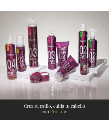 SALERM - Curly Hair Foam - Pro Line Curl Foam 02-200 ml - Creates Defined Natural and Flexible Curls - with 3 Types of Keratin - Repairs and Hydrates Hair - with UV Sun Filter - Buy Online on SooperMarket.com
