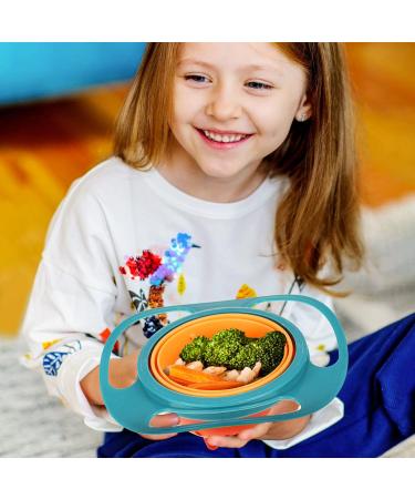 Baby Universal Gyro Bowl - Non-Spill Rotating 360 Degrees Magic Bowl for Toddlers (Green) - Buy Online on SooperMarket.com