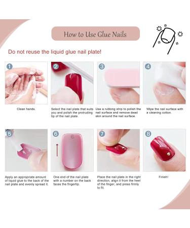 EONFAVE 24 Pcs French False Nails - White Square Stick on Nails with Glue - Short Acrylic Full Cover Press on Nails for Women and Girls - Buy Online on SooperMarket.com