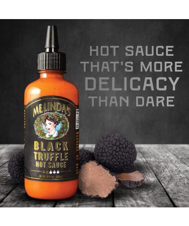 Melindas Black Truffle Hot Sauce - Gourmet Truffle Hot Sauce with Italian Black Truffles, Cayenne Peppers, Garlic, Colombian Honey - Keto Friendly, No Sugar, No Carbs - 12 oz, Pack of 2 - Buy Online on SooperMarket.com