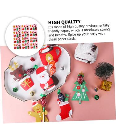 Alipis 156 Pcs Candy Wrapper Cards Holiday Lollipop Sticks Candy Gift Package Reindeer Lollipop Holder Christmas Lollipop Cards Lollipop Paper Cards Cute Holiday Items 300g Coated Paper As Shownx2pcs 25.4X19.4CMx2pcs - Buy Online on SooperMarket.com