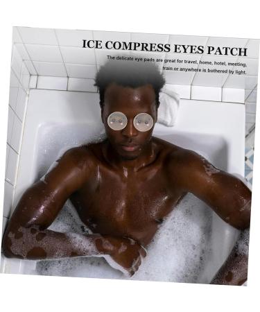 KOMBIUDA 1 Pair Ice Eye Stickers Eye Patches Eye Ice Pads Eye Ice Cooling Mask Sleeping Eye Pad Eye Pads Pad Eye Ice Eye Mask Under Eye Gel Pads Pad for Eyes Eye Ice Cooling Pad PVC - Buy Online on SooperMarket.com