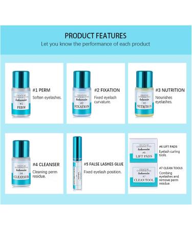 Joyeee Lash Lift Kit - Eyelash Perm Kit - Professional Eyelash Curling Set - Semi-Permanent Curling Perming Wave Suitable for Salon at Home - Buy Online on SooperMarket.com