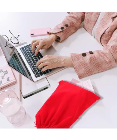 Mikinona 3pcs Hair Dryer Storage Bag Practical Storage Pouches Blow Dryer for Curly Hair Flannel Red - Buy Online on SooperMarket.com