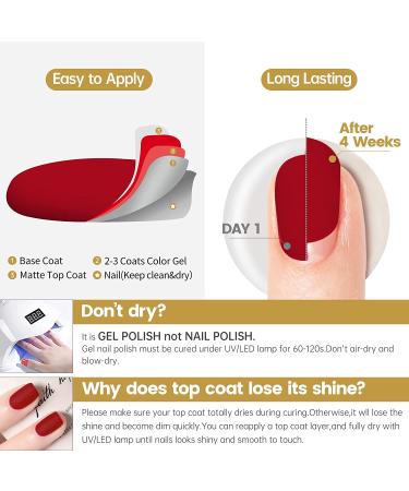 YTD Likomey Gel Nail Polish Matte Top Coat 15ML - Long Lasting Soak Off UV No Wipe Velvet, Salon Quality Clear Gel for DIY Manicure - 0.5 Fl Oz - Buy Online on SooperMarket.com