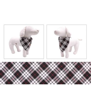 Shop Lionet Paws Black Checkered Dog Bandana for Small Medium & Large Dogs | Triangle Headscarf & Hill Towel - 1 Pack - Buy Online on SooperMarket.com