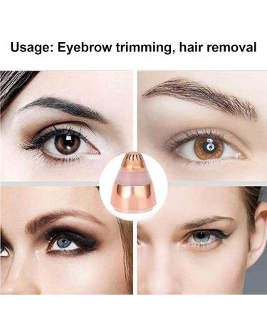 Eyebrow Hair Remover Replacement Heads - Smooth Rose Gold Face Hair Removal Tool for Women - Buy Online on SooperMarket.com