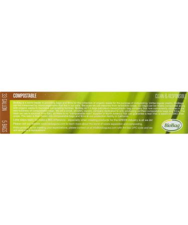 BioBag 100% Certified Compostable Lawn & Leaf Yard Waste Bags 33 Gallon - 60 Count (Pack of 1) - Buy Online on SooperMarket.com