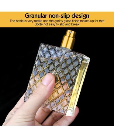 Ysimple 2 Pack 100ml Perfume Atomiser Portable Clear Empty Glass Perfume Spray Bottles Refillable Perfume Atomizer Large Cosmetic Fine Mist Atomizer for Travel(Gold) 100ml Gold - Buy Online on SooperMarket.com