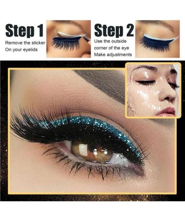 Dajidafu 4 Pairs Eyeliner Decal Eyelash Sticker Lady Accessories Self-adhesive Dating Prop Multipurpose Makeup Tool Eyelashes Type 4 - Buy Online on SooperMarket.com