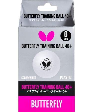 6 or 120 White Butterfly 40+ Training Balls - Ideal for Multiball Practice and Comparable to Three-Star Ball - Get Yours Now! - Buy Online on SooperMarket.com