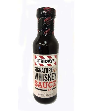 TGI FRIDAYS Signature Whiskey Sauce, BBQ Sauce, 16 Ounce - Pack of 6