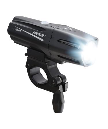 Cygolite Ranger  1,400 Lumen Bike Light  5 Night & 3 Daytime Modes  Compact & Durable  IP67 Waterproof  Secured Hard Mount  USB Rechargeable Headlight  for Road, Mountain, Commuter Bicycles