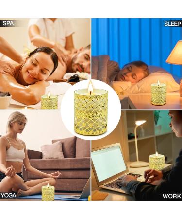 Fragrance Candle Gift Set for Women - 6 Large Soy Wax Candles 200 Hours Burn Time Perfect Valentine's Day Gift in Elegant White Glass - Buy Online on SooperMarket.com