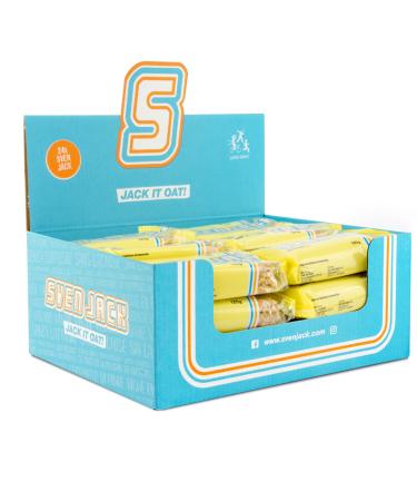Sven Jack (Energy Cake) - banana - Energy endurance bar for athletes highly caloric with protein & less sugar - unique oatmeal saturate & fitness snack banana 125 g (12 Pack)