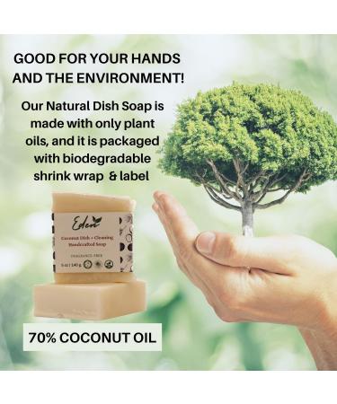Eden Daily Essentials: Vegan Fragrance-Free Natural Dish & Cleaning Soap SLS/SLES Free Made with Coconut Oil - Buy Online on SooperMarket.com