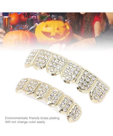 Hip Hop Teeth Brace Hip Hop Teeth Fashionable for Halloween Party for Hip Hop Fashion Shows for Concert for Men for Women(gold) - Buy Online on SooperMarket.com