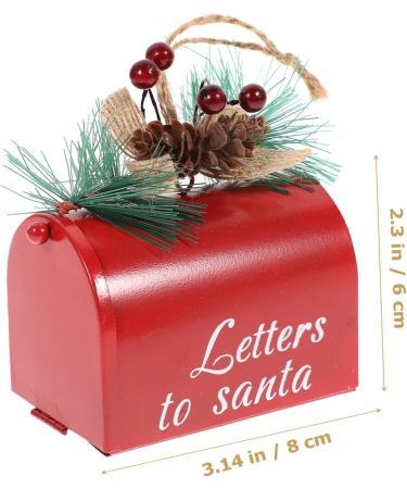 Alipis 1pc Decorative Hanging Decor Ornament Festival Home Tree Decoration Pendant Nice Iron Mail Xmas Red 9X9CM - Buy Online on SooperMarket.com
