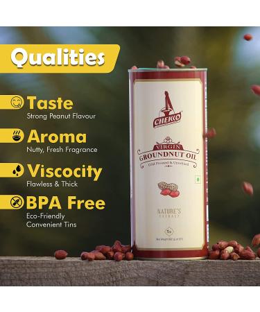 Chekko Virgin Peanut Oil - 5L: Pure Cold-Pressed Oil for Cooking - Buy Online on SooperMarket.com