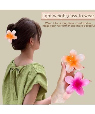 6 Flower Hair Clips - Large Non-Slip Claw Clips for All Hair Types | Perfect Floral Accessories for Women - Buy Online on SooperMarket.com