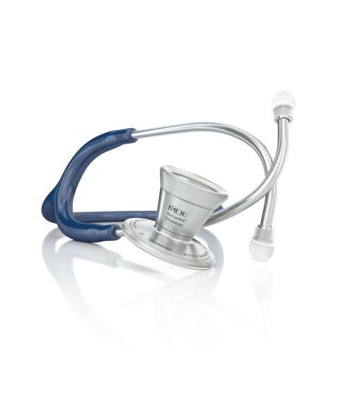 MDF ProCardial Cardiology Stethoscope Lightweight Titanium Adult Dual Head Navy Blue Tube Silver Chestpiece-Headset MDF797T04