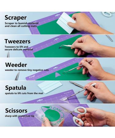 Ecraft Paper Cutter Trimmer with Vinyl Weeding Tool Set Weeder/Scraper/Spatula/Tweezers/Scissors Basic Tools Kit for Scrapbooking Lable Cardstock Coupon Letter DIY Art Crafting Cutting Splicing - Buy Online on SooperMarket.com