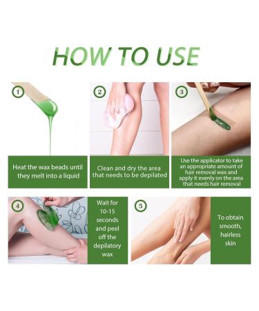 Pain-Free Pearl Wax for Hair Removal | Aloe Vera Hard Wax Pearls for Sensitive Skin Perfect for Bikini Legs Arms & More - Buy Online on SooperMarket.com
