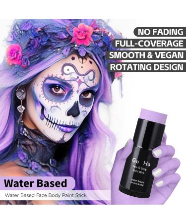 Ho Water Based Pastel Purple Face Paint Stick - 1.06 Oz - Non-toxic Cream Body Paint - Washable & Full-coverage - Ideal for Adults, Children, Theater, Halloween, SFX & Cosplay - Buy Online on SooperMarket.com