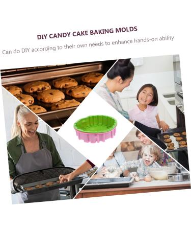 IMIKEYA Birthday Cake Mold 2pcs Happy Birthday Baking Pan Non Stick Baking Tools Silica Gel Silicone Molds 19X19CM Assorted Color - Buy Online on SooperMarket.com