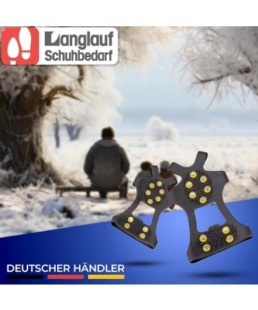Anti-Slip Shoe Spikes Gr del - Non-Slip Ice Grips for Shoes & Boots (Size L 41-43) - Perfect for Cross-Country & Winter Adventures - Buy Online on SooperMarket.com