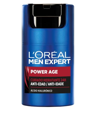 L'Or al Moisturizing Cream for Men Anti-Wrinkle and Anti-Aging With Hyaluronic Acid Moisturizing for Aging For Dry and Dull Skin Men Expert Power Age 50ml Anti-aging cream 50 ml