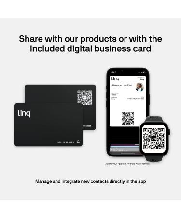 Linq Digital Business Card - Smart NFC Contact & Networking Card (Bamboo) - Buy Online on SooperMarket.com