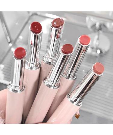 Shop 6 Colors Jelly Glossy Lipstick - Hydrating Long Lasting & Waterproof Lip Gloss Set - Buy Online on SooperMarket.com