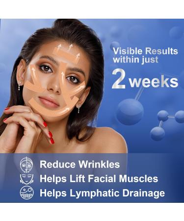 Anti-Wrinkle Tape - Myofascial Lift Tape for Firming Toning & Tightening | Skin-Lifting Face Neck & Forehead Patches - 2 Rolls for Anti-Aging & Wrinkle Reduction - Buy Online on SooperMarket.com