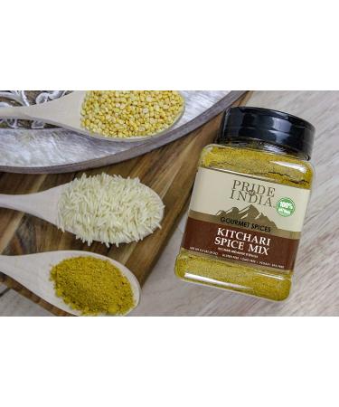 Pride of India Kitchari Spice Seasoning | Authentic Indian Spices for Health Cleanse & Diet | Easy to Use | 8 oz Medium Dual Sifter Jar - Buy Online on SooperMarket.com