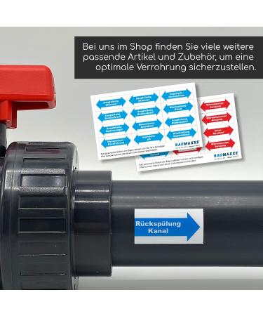 PVC Angle Sleeve 90 | 40mm | 1 1/4 Inch | Adhesive Muffle | PVC Tube Sleeve with 2 Connections | Pipe Connection Piece | PVC Fitting | BM_083 - International Shipping Available - Buy Online on SooperMarket.com