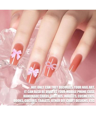 350PCS 3D Nail Charms Mixed Styles Flowers Bow Heart Moon Pearl Charms for Nail Art - B Colorful - Buy Online on SooperMarket.com