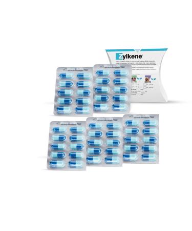 Zylkene 450mg 50 capsules (5 x 10 capsules) supplementary feed for dogs and cats that helps to deal with fear and stressful situations.