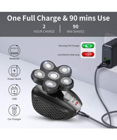 Upgraded 5-in-1 Bald Head Shaver & Grooming Kit for Men - Cordless, Waterproof Electric Razor - Buy Online on SooperMarket.com
