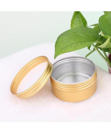 Zeoabsy 10 Pieces 80ml Gold Aluminum Empty Jars - Durable Stylish Containers for All Your Needs | Buy Internationally - Buy Online on SooperMarket.com