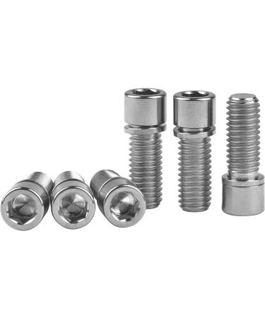 Wanyifa M8 x 20mm Titanium Ti Bolt with Washer for BMX Bicycle Stem - Pack of 6 | Lightweight and Durable Titanium Bolts - Buy Online on SooperMarket.com