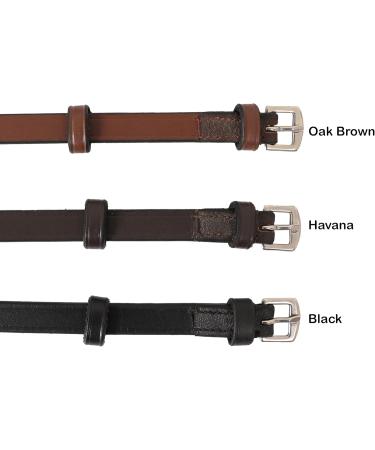 Exionpro Leather Flash Nose Strap Fastening with Belt | Black & Brown | Full Cob Over Pony Sizes - GR Braun (Havana Brown) Horse Gear - Buy Online on SooperMarket.com